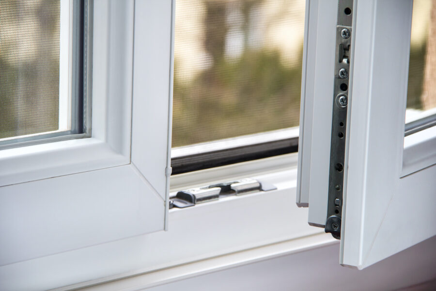 Secure anti-theft burglars-proof window locking mechanism – strong modern PVC metal window